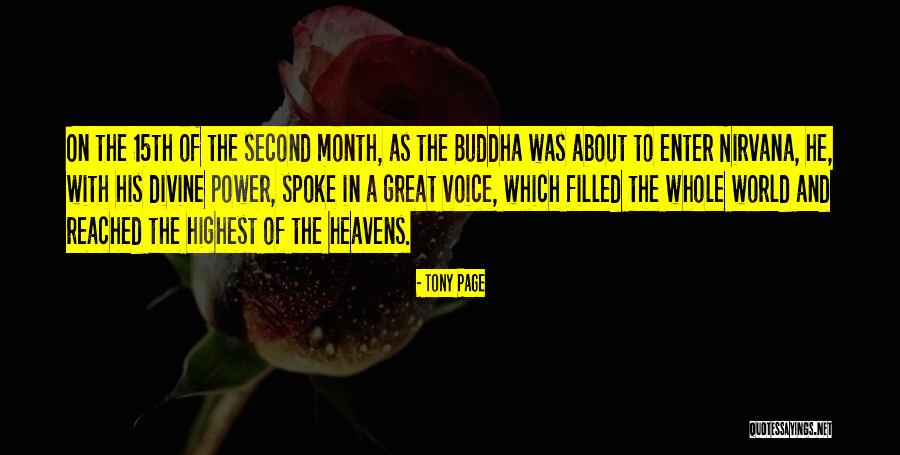 Nirvana Buddha Quotes By Tony Page