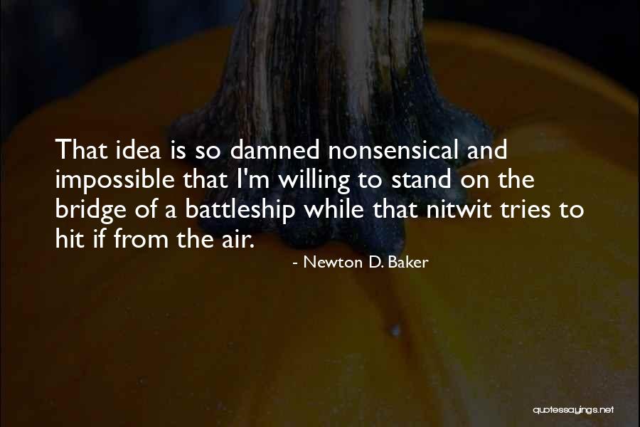 Nitwit Quotes By Newton D. Baker Nitwit Quotes By Newton D. Baker