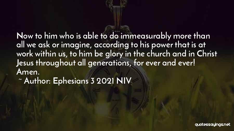 Niv Bible Quotes By Ephesians 3 2021 NIV