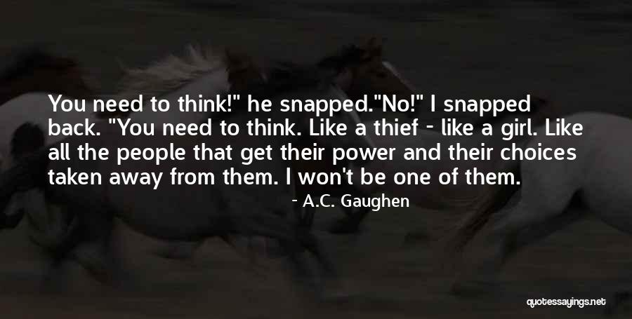 No A C Quotes By A.C. Gaughen No A C Quotes By A.C. Gaughen