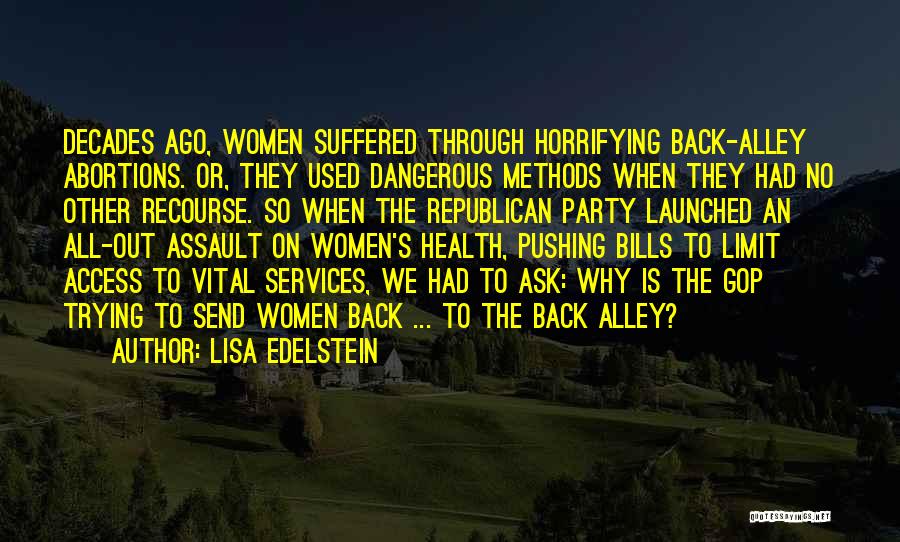 No Abortions Quotes By Lisa Edelstein