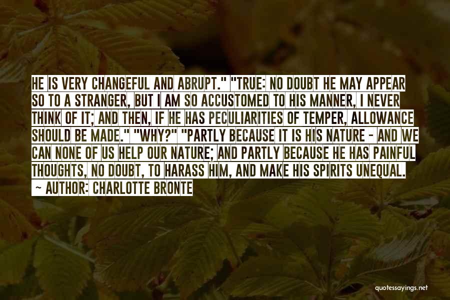 No Allowance Quotes By Charlotte Bronte