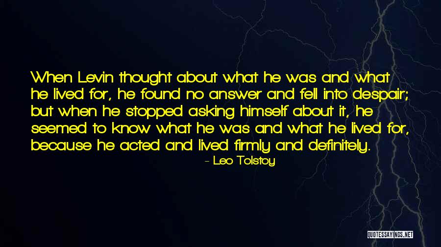 No Answer Quotes By Leo Tolstoy No Answer Quotes By Leo Tolstoy