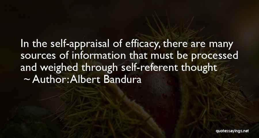 No Appraisal Quotes By Albert Bandura