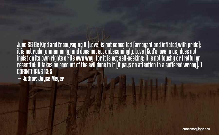 No Attention Love Quotes By Joyce Meyer