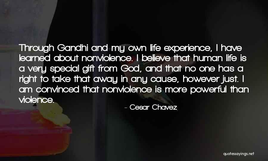 No Believe In God Quotes By Cesar Chavez