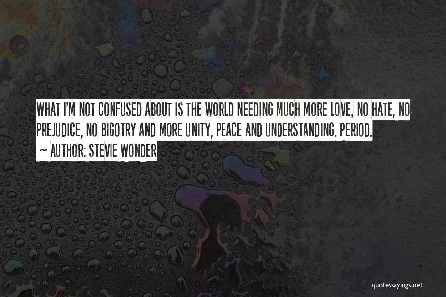 No Bigotry Quotes By Stevie Wonder