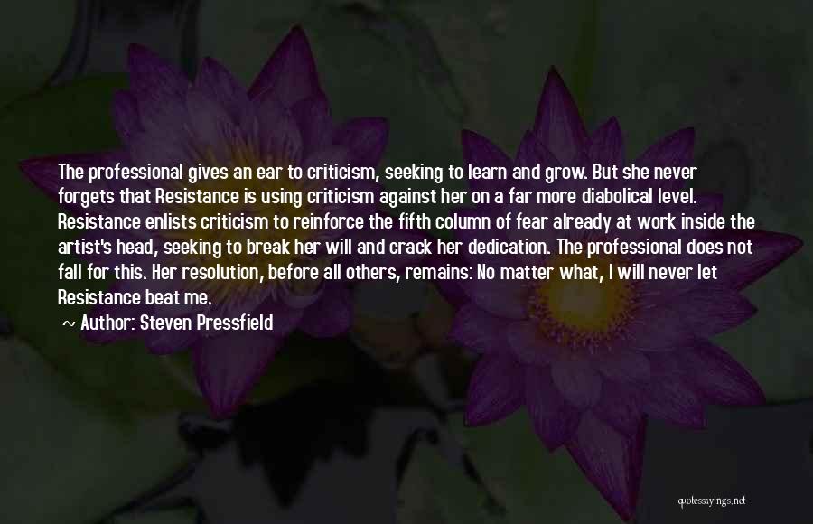 No Break Quotes By Steven Pressfield