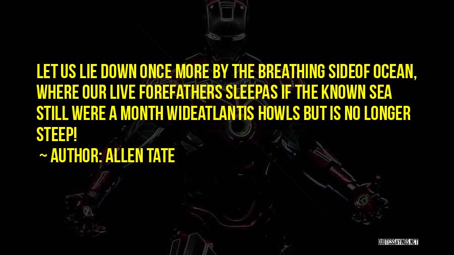 No Breathing Quotes By Allen Tate