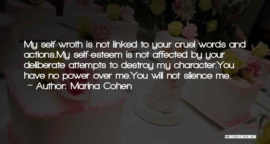 No Bullying Quotes By Marina Cohen