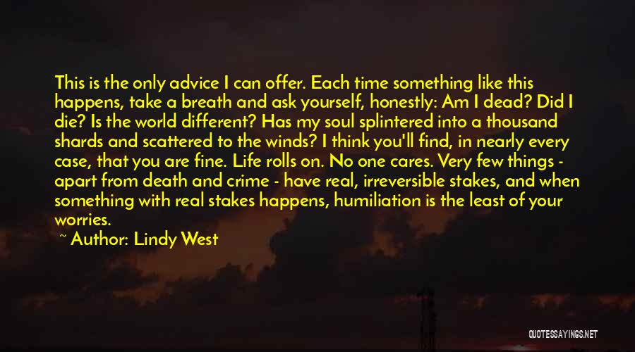 No Cares In The World Quotes By Lindy West