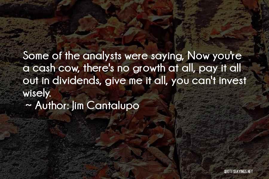 No Cash Quotes By Jim Cantalupo