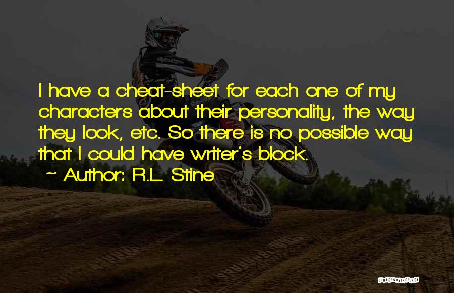 No Cheat Quotes By R.L. Stine