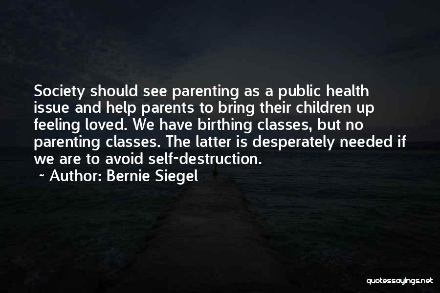 No Classes Quotes By Bernie Siegel