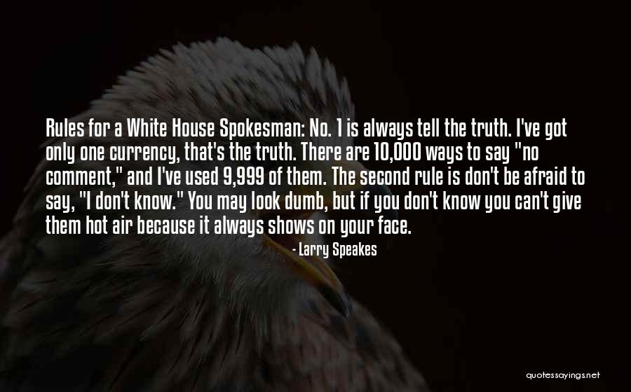 No Comment Quotes By Larry Speakes