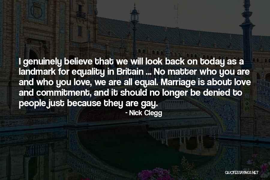 No Commitment Love Quotes By Nick Clegg No Commitment Love Quotes By Nick Clegg