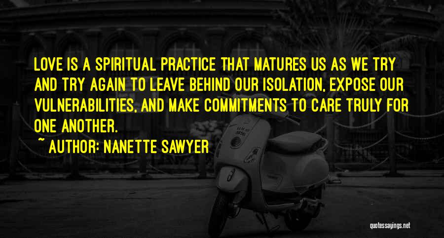 No Commitments Love Quotes By Nanette Sawyer