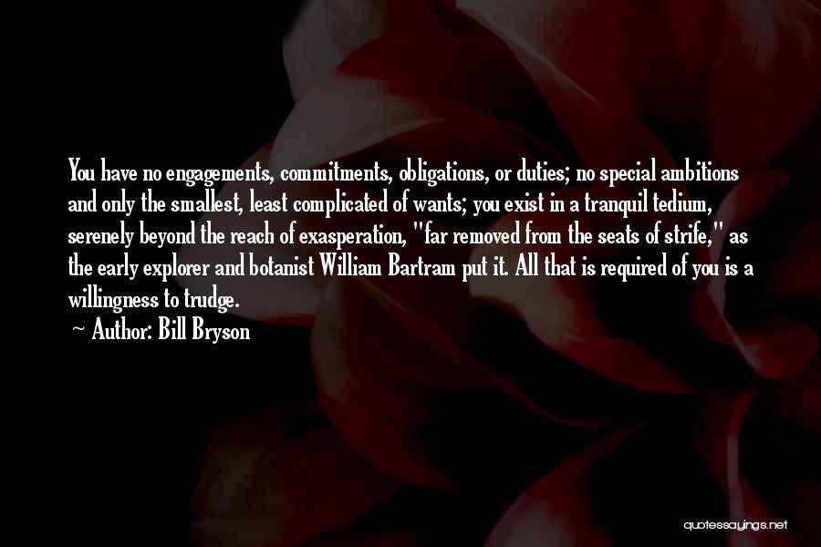 No Commitments Quotes By Bill Bryson