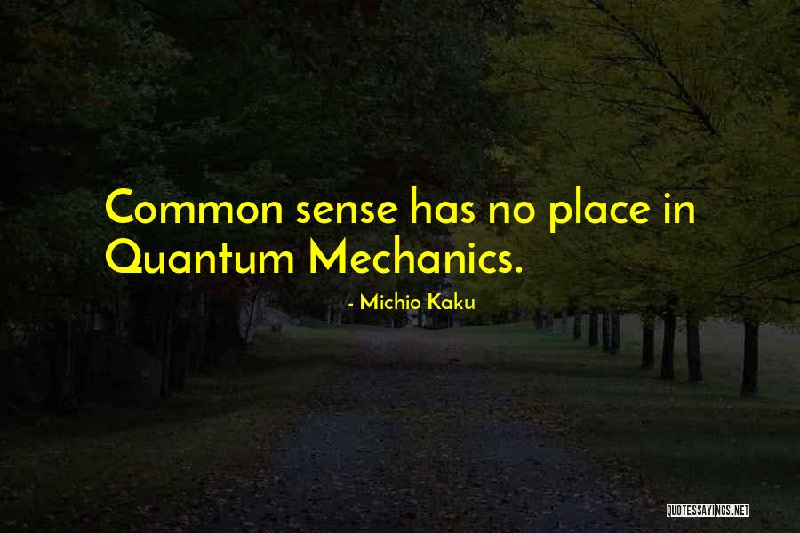 No Common Sense Quotes By Michio Kaku No Common Sense Quotes By Michio Kaku