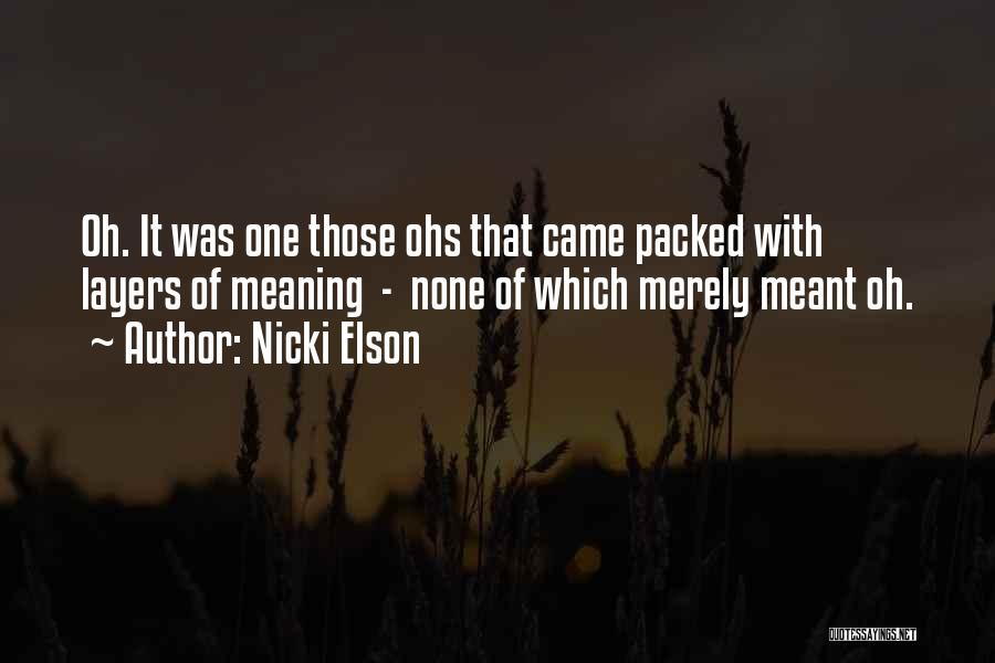 No Communication In Relationships Quotes By Nicki Elson