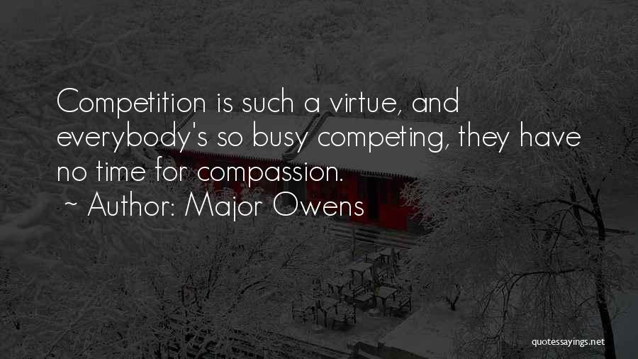 No Competing Quotes By Major Owens