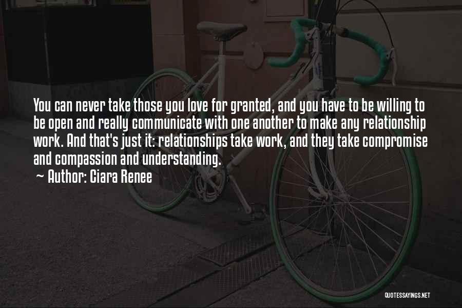 No Compromise In Love Quotes By Ciara Renee