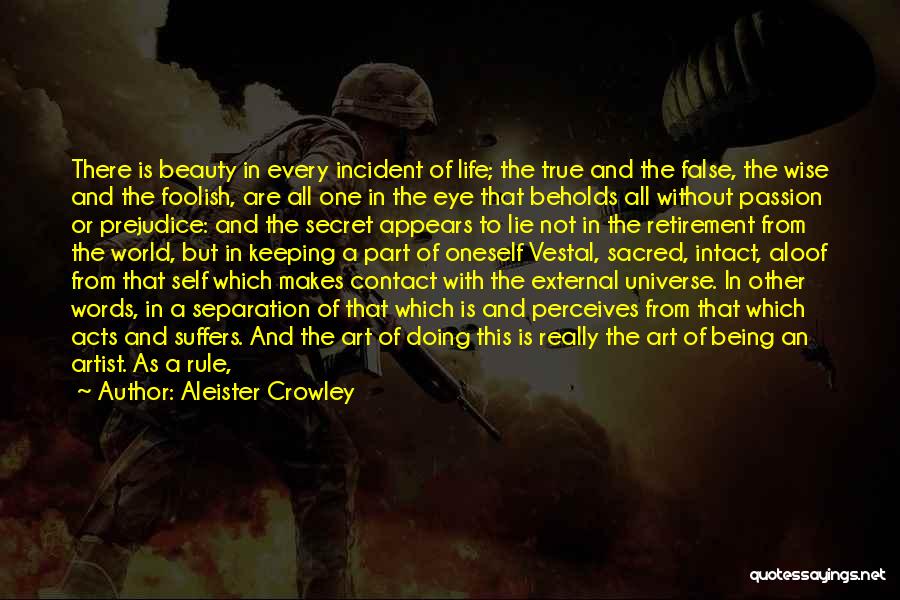 No Contact Rule Quotes By Aleister Crowley