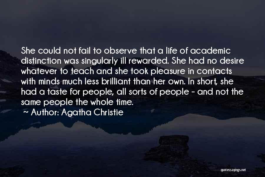 No Contacts Quotes By Agatha Christie