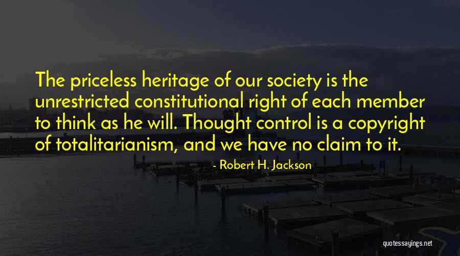No Copyright Quotes By Robert H. Jackson No Copyright Quotes By Robert H. Jackson