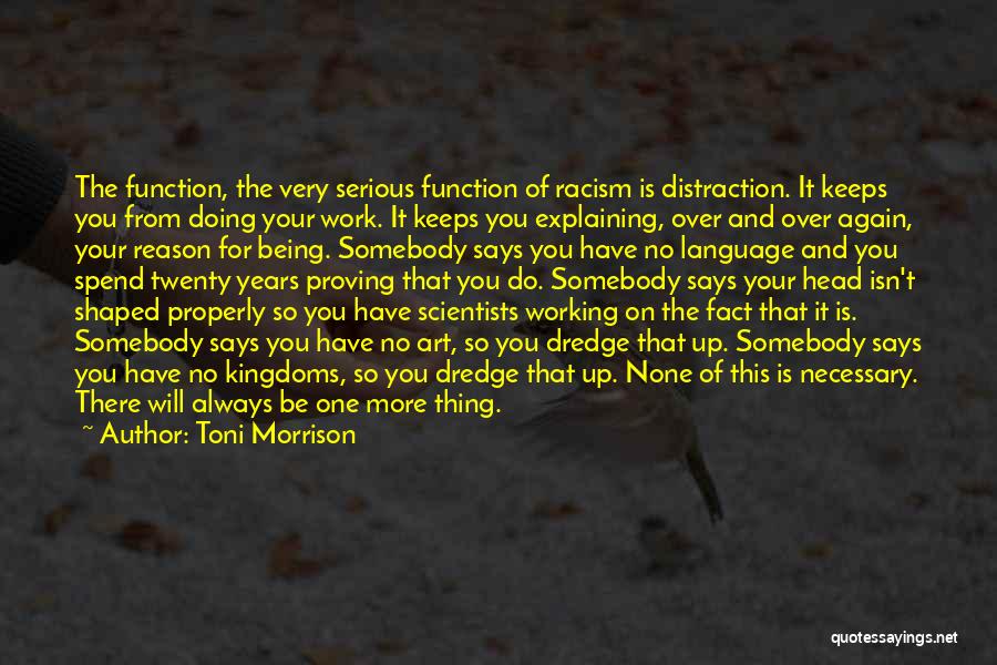 No Distraction Quotes By Toni Morrison