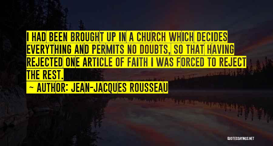 No Doubts Quotes By Jean-Jacques Rousseau