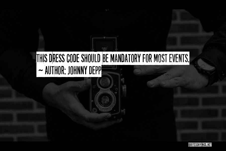 No Dress Code Quotes By Johnny Depp