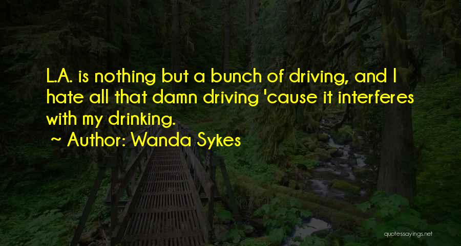 No Drinking And Driving Quotes By Wanda Sykes