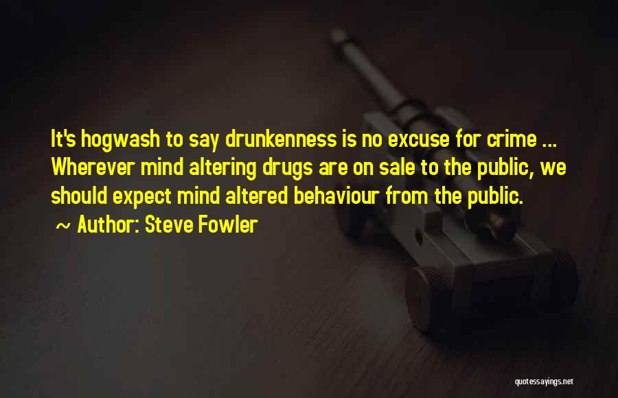 No Drug Quotes By Steve Fowler