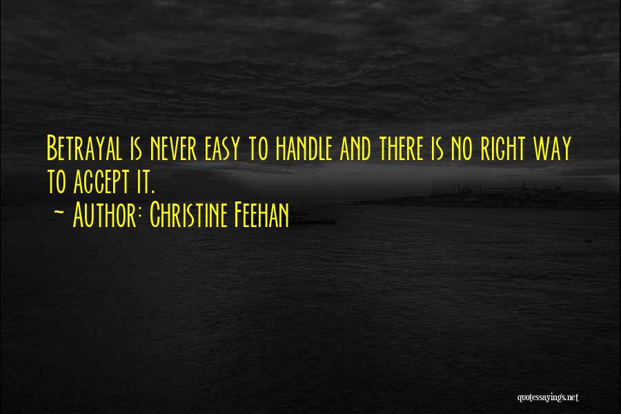 No Easy Way Quotes By Christine Feehan