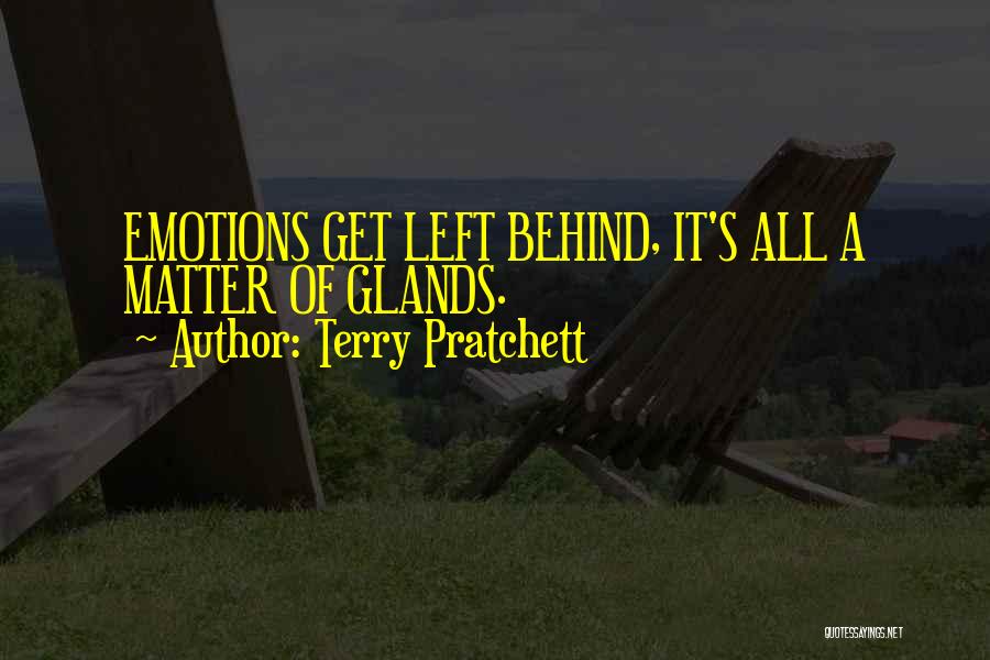 No Emotions Left Quotes By Terry Pratchett