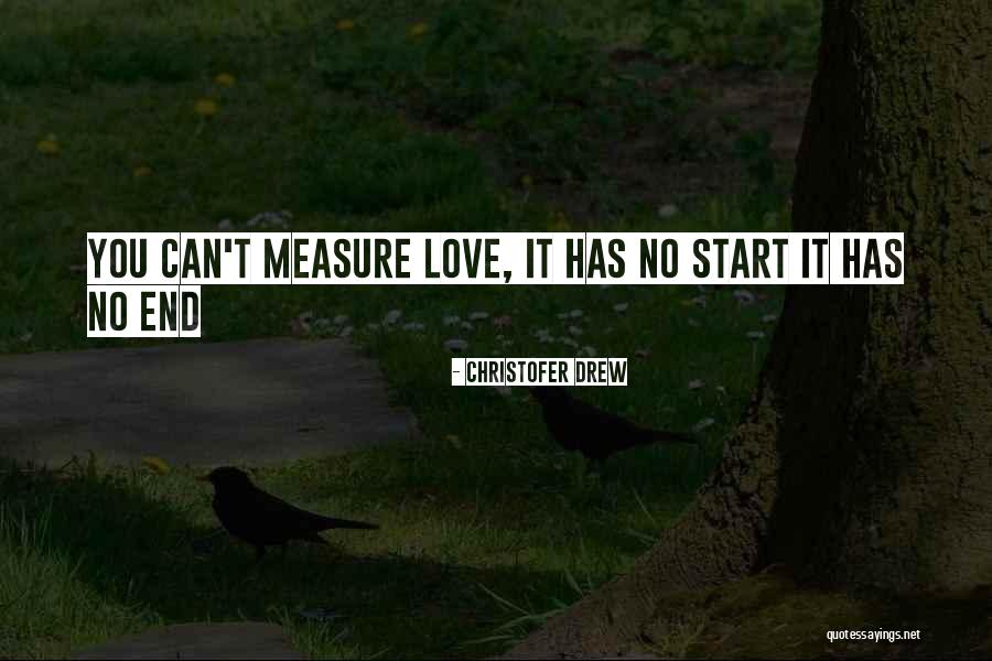 No End Love Quotes By Christofer Drew