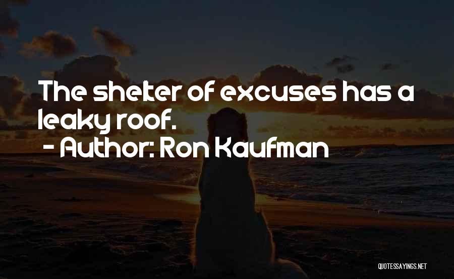 No Excuse Culture Quotes By Ron Kaufman