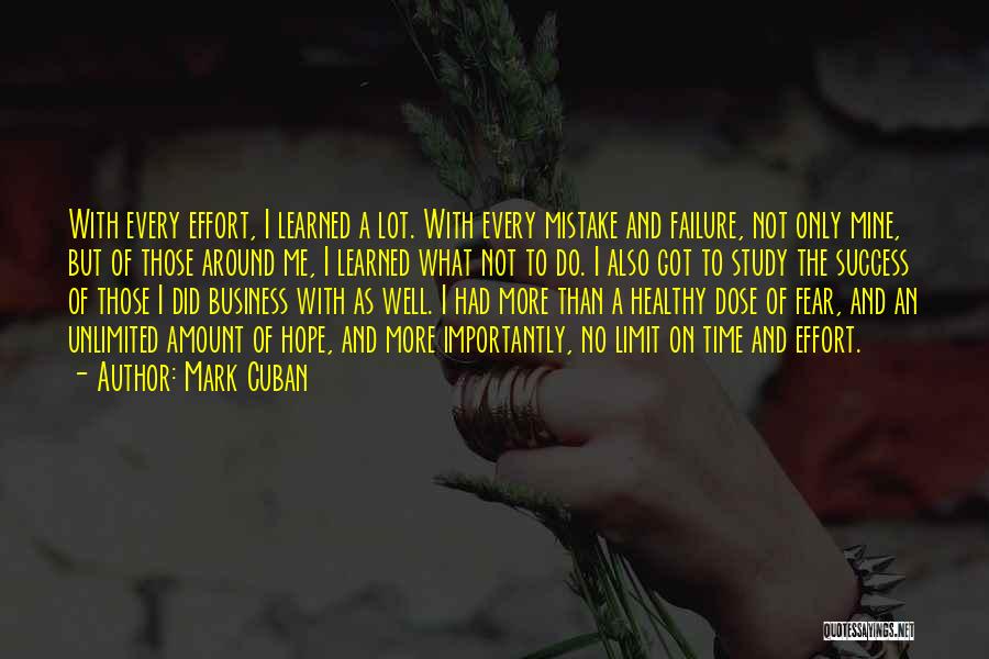 No Fear Of Failure Quotes By Mark Cuban