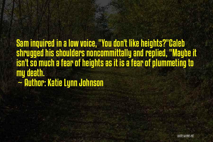 No Fear Of Heights Quotes By Katie Lynn Johnson