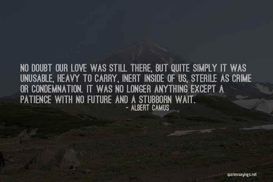 No Future Love Quotes By Albert Camus