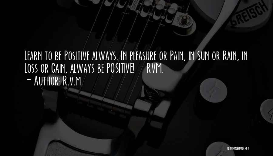 No Gain Without Pain Quotes By R.v.m.