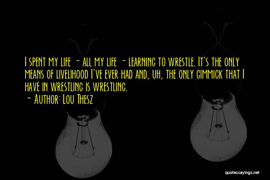 No Gimmicks Quotes By Lou Thesz