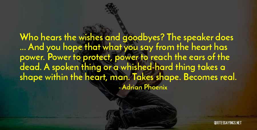 No Goodbyes Quotes By Adrian Phoenix No Goodbyes Quotes By Adrian Phoenix