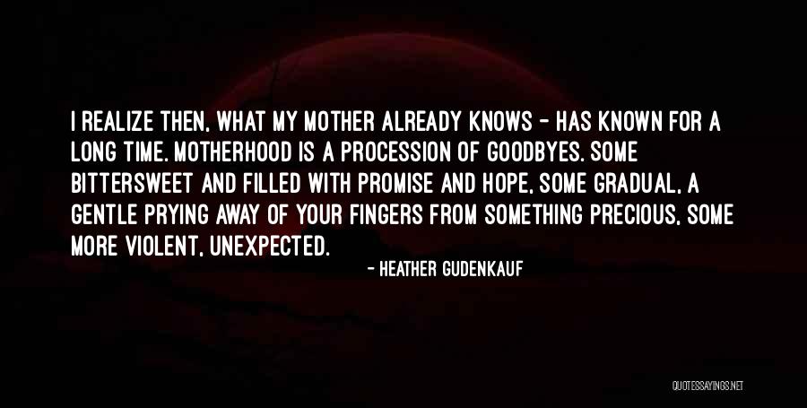 No Goodbyes Quotes By Heather Gudenkauf No Goodbyes Quotes By Heather Gudenkauf