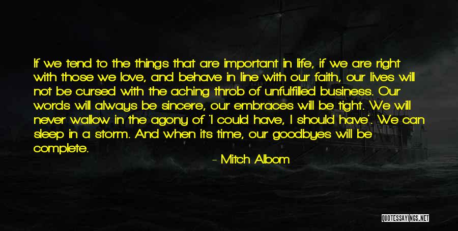 No Goodbyes Quotes By Mitch Albom No Goodbyes Quotes By Mitch Albom