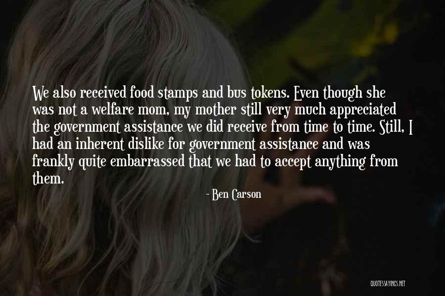 No Government Assistance Quotes By Ben Carson