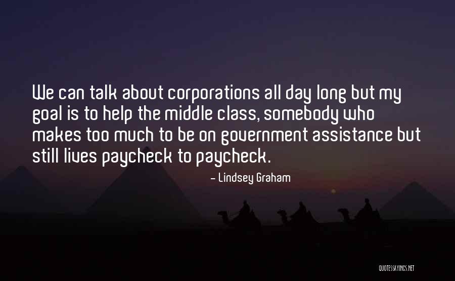 No Government Assistance Quotes By Lindsey Graham