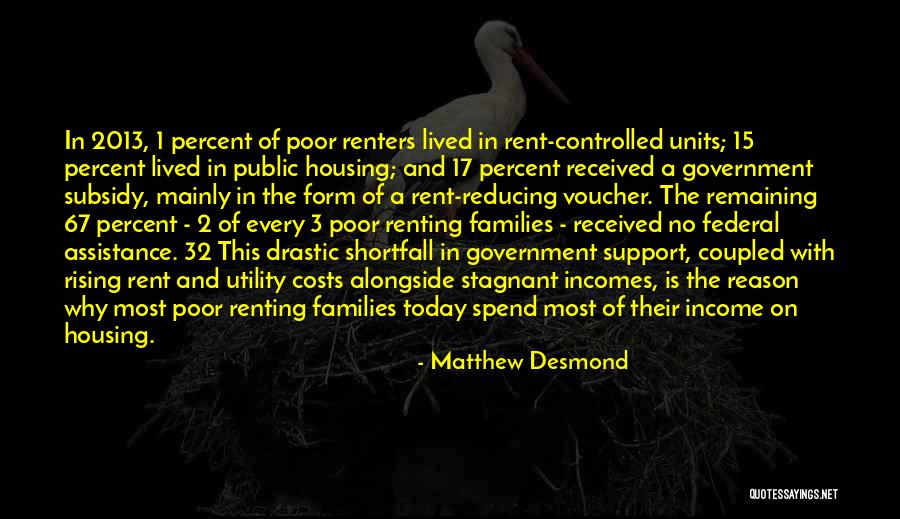 No Government Assistance Quotes By Matthew Desmond