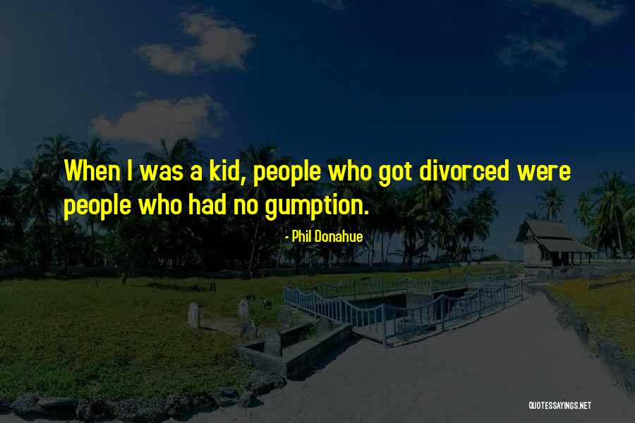 No Gumption Quotes By Phil Donahue